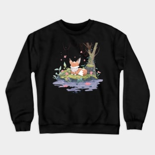 Sleepy Fox Crewneck Sweatshirt